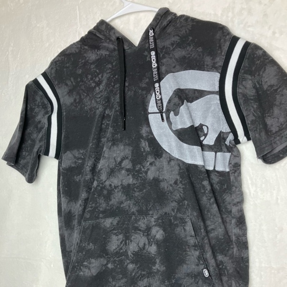 Echo UNLTD Men's Short Sleeve Dye Work Hoodie Size Small